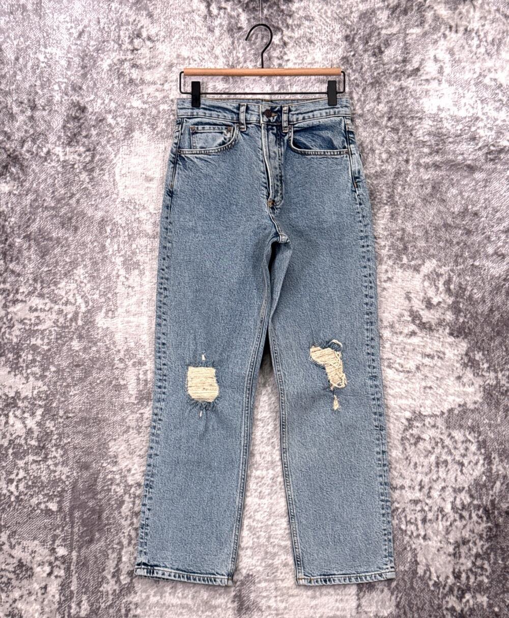 New Ruti Jeans 00 Womens 90s Loose Fit Distressed Denim